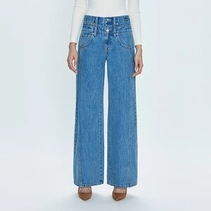 PISTOLA CALEB HIGH RISE STACKED WAIST JEAN